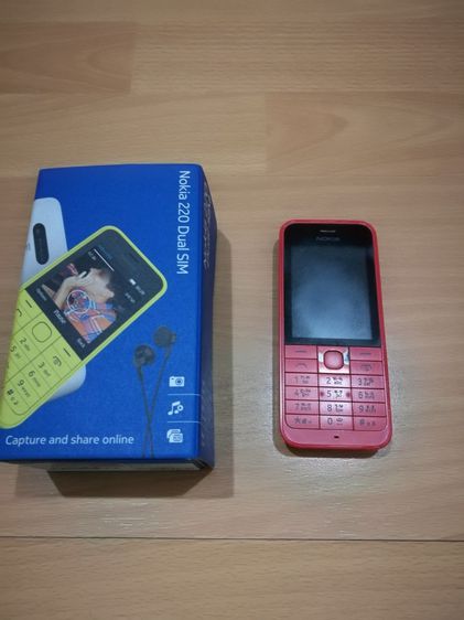 Nokia 220 สีแดงพร้อมกล่อง เสีย ใช้ไม่ได้ ใช้เป็นอะไหล่ สภาพตามรูป รูปที่ 1