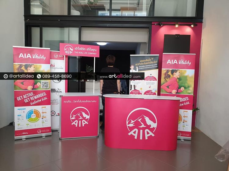 บูธประชาสัมพันธ์ บูธสำเร็จรูป อุปกรณ์ออกบูธ บูธพับได้ บูธจัดงาน ชุดออกบูธ บูธแสดงสินค้า ป้ายออกบูธ รูปที่ 3