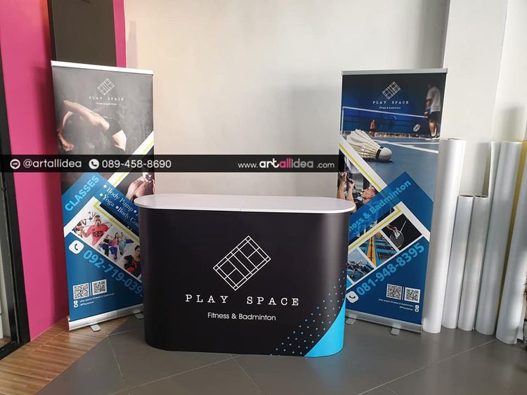 บูธประชาสัมพันธ์ บูธสำเร็จรูป อุปกรณ์ออกบูธ บูธพับได้ บูธจัดงาน ชุดออกบูธ บูธแสดงสินค้า ป้ายออกบูธ รูปที่ 12