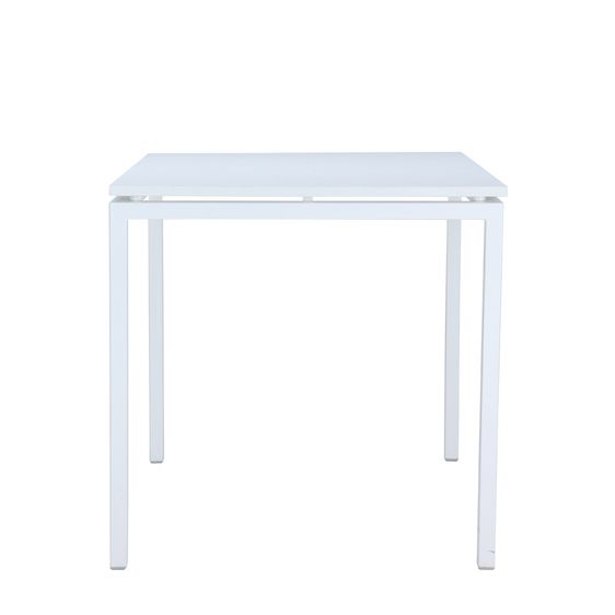ชุดโต๊ะทานอาหารสีขาว พร้อมเก้าอี้ 3 ตัว ยี่ห้อ Index แถมเก้าอี้ห้องรับแขก หุ้มหนัง PU สีเทา 1 ตัว รูปที่ 3