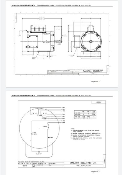 มอเตอร์ BALDOR รุ่น L3510-50 รูปที่ 8