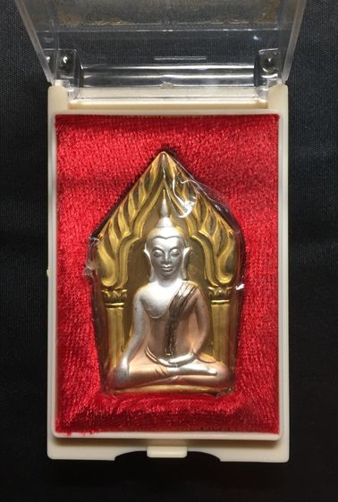 พระขุนแผน กุมารทองสมบัติ เนื้อโลหะพ่นทรายสามกษัตริย์ขัดเงา ปี 2548