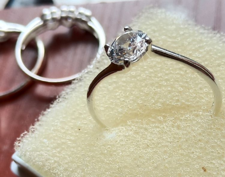 แหวน เงินแท้92.5 เพชรCZ รูปที่ 3