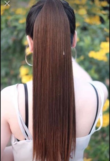 แฮร์พีช ขายเท 3 ชิ้น แพคแยกห่อ สีน้ำตาลแดง ไม่มีปลายทาง รูปที่ 16