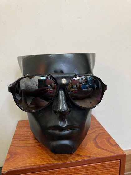 ขายแว่นตาขับรถโบราณมีบังลมหนังรุ่นเก่า vintage sunglasses s-734 made in france 1980’s รูปที่ 2