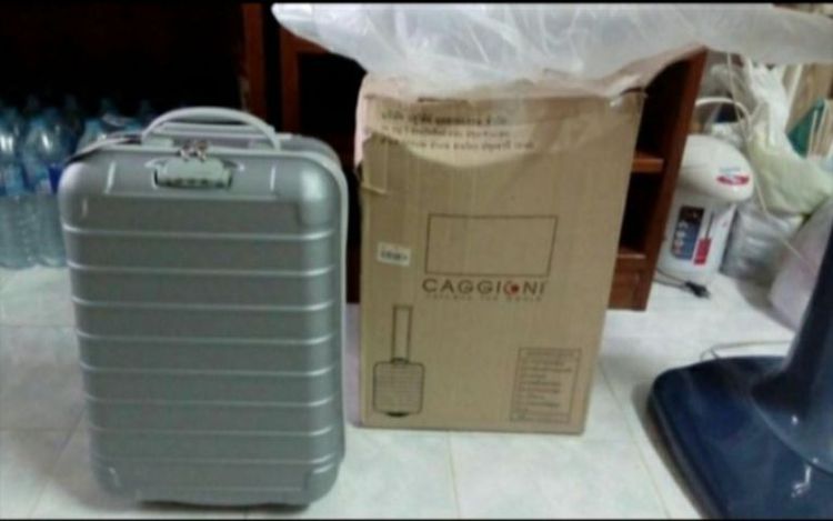 กระเป๋าเดินทางล้อลากCAGGIONIสีบลอนซ์เงิน(มือ1) รูปที่ 14