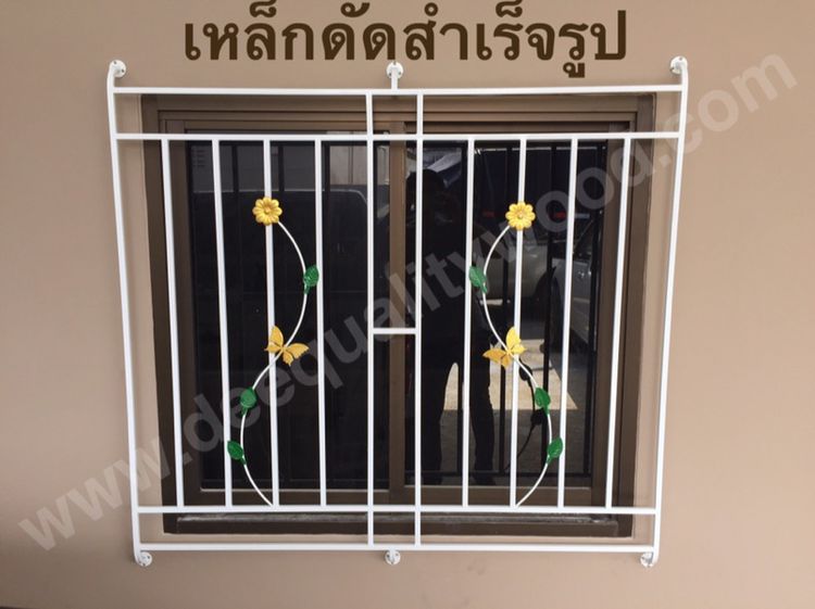 เหล็กดัด180x110 เหล็กดัดหน้าต่างสำเร็จรูป แบบ 3 ช่อง  รูปที่ 5