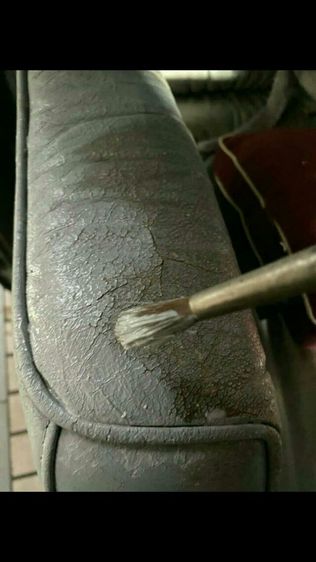 สีย้อมหนัง ซ่อมเสื้อหนังถลอก เบาะหนังแตกลาย รองเท้าหนังถลอก รูปที่ 10