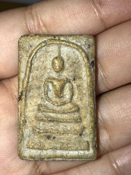 พระสมเด็จ กรุวังหน้า พิมพ์ใหญ่ พระบาง เนื้อผง มวลสารลอย ผิวเปิด สีออกอมเขียว แตกลาน ขอบไม่คม หลังอย่างสวย ดูง่าย เก่า แท้ แปลก หายาก รูปที่ 7