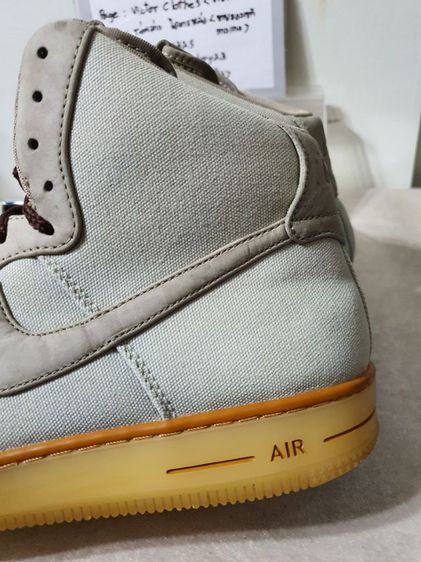 รองเท้า Nike Sz.12.5us47eu30.5cm รุ่นAF1 Downtown Hi สีBamboo Bronze พื้นยางดิบ น้ำหนักเบา พื้นเต็ม สภาพสวยงามไม่มีตำหนิขาดปะซ่อม ราคา900 รูปที่ 7