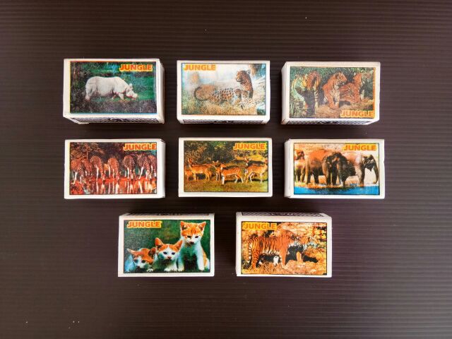 ไม้ขีดไฟจากอินเดีย ชุดJungle รวม 8 กลัก รูปที่ 2