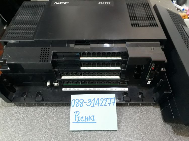 NEC SL1000 ตู้สาขาโทรศัพท์ ขนาด 16ฃสายนอก 64สายใน มือสองสภาพสวย ฟรีเครื่องคีย์โอเปอเรเตอร์ 12ปุ่มสายนอกพร้อมฟิวส์กันฟ้าตามจำนวนสายนอก รูปที่ 4