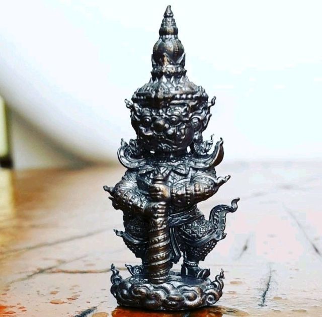 ท้าวเวสสุวรรณ นวะโลหะ พิมพ์ใหญ่ วัดแสงแก้วโพธิญาณ รูปที่ 3