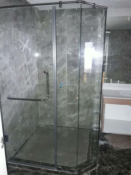 กระจกกั้นห้องอาบน้ำนิรภัย ตู้กระจกอาบน้ำ shower room  รูปที่ 3