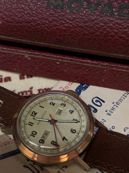 Movado 40’s นาฬิกาข้อมือ เก่าเก็บ รูปที่ 10
