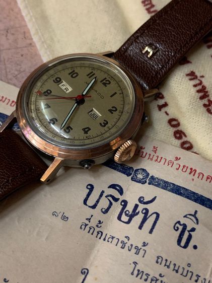 Movado 40’s นาฬิกาข้อมือ เก่าเก็บ รูปที่ 7