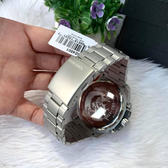 นาฬิกา DIESEL Mega Chief chronograph stainless steel watch DZ4501 รูปที่ 3