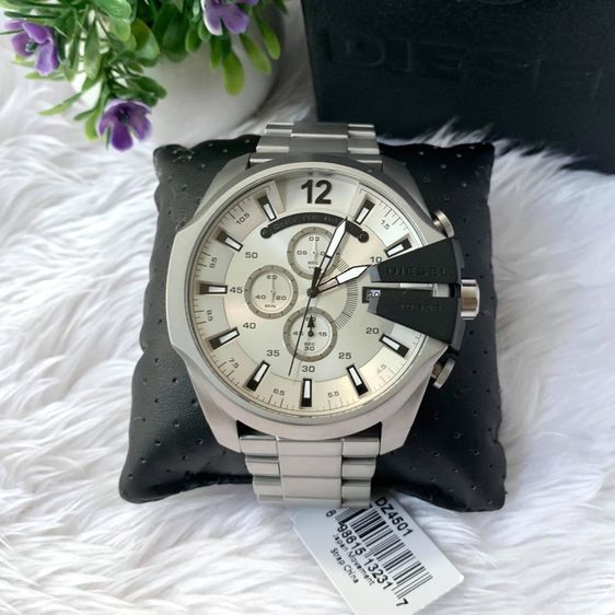 นาฬิกา DIESEL Mega Chief chronograph stainless steel watch DZ4501 รูปที่ 2