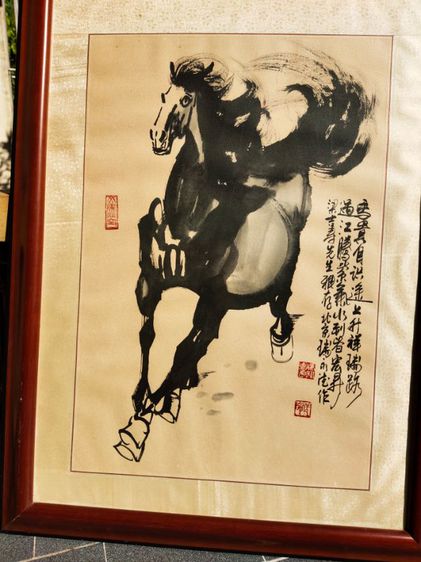 ภาพวาดภู่กันจีน ภาพม้า โดยศิลปินดัง รูปที่ 11