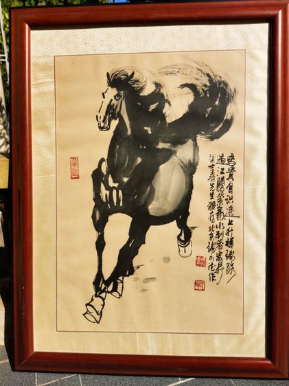 ภาพวาดภู่กันจีน ภาพม้า โดยศิลปินดัง รูปที่ 13