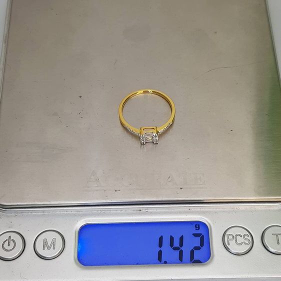 แหวนทอง แหวนเพชรแบบสวย ทอง 9k รูปที่ 6