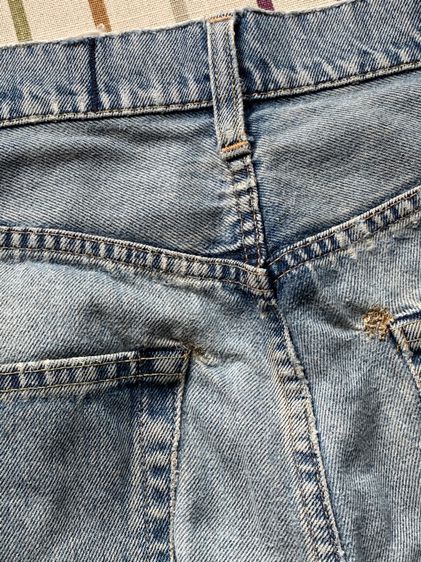 Replay 5 pockets faded jeans made in Italy  รูปที่ 7