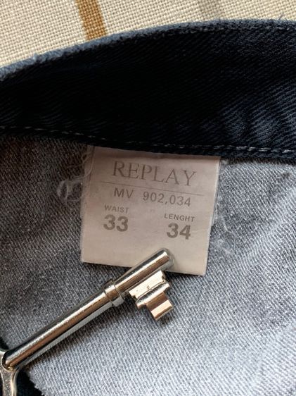 Replay black jeans made in Italy  รูปที่ 3