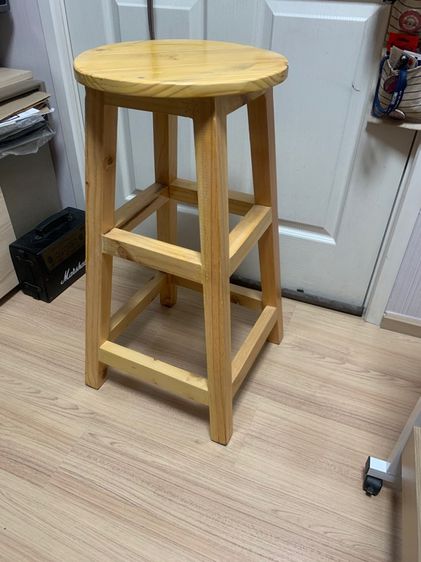 เก้าอี้ไม้ยกสูง เก้าอี้บาร์ รูปที่ 4