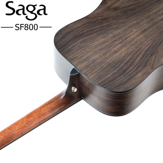ของใหม่มือหนึ่ง กีต้าร์โปร่งท็อปโซลิด Saga รุ่น SF800 ราคา 6,000 บาท รูปที่ 5