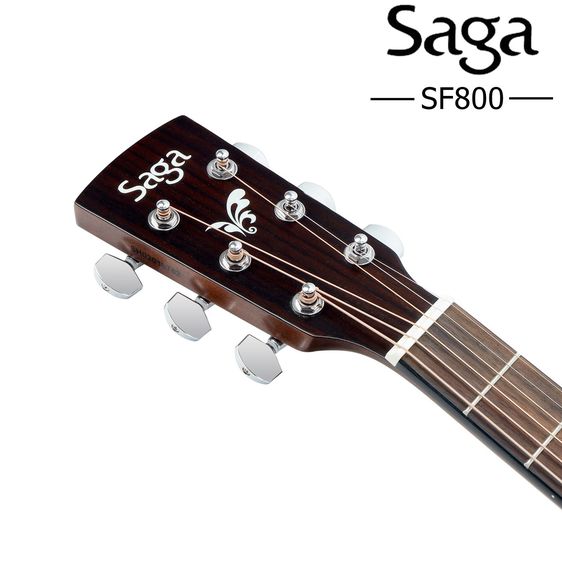 ของใหม่มือหนึ่ง กีต้าร์โปร่งท็อปโซลิด Saga รุ่น SF800 ราคา 6,000 บาท รูปที่ 6