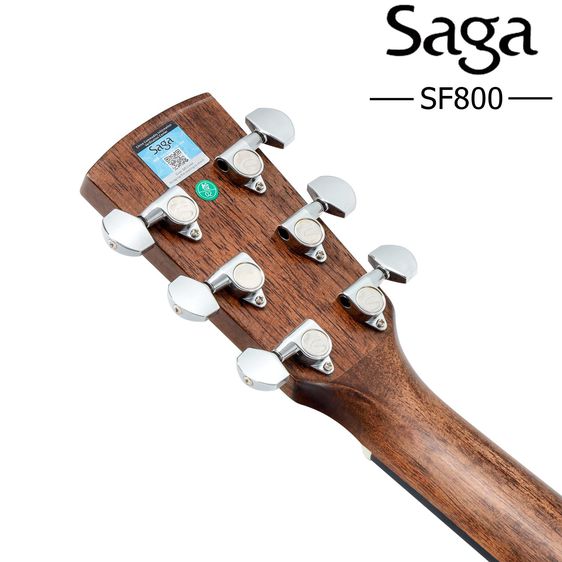 ของใหม่มือหนึ่ง กีต้าร์โปร่งท็อปโซลิด Saga รุ่น SF800 ราคา 6,000 บาท รูปที่ 7
