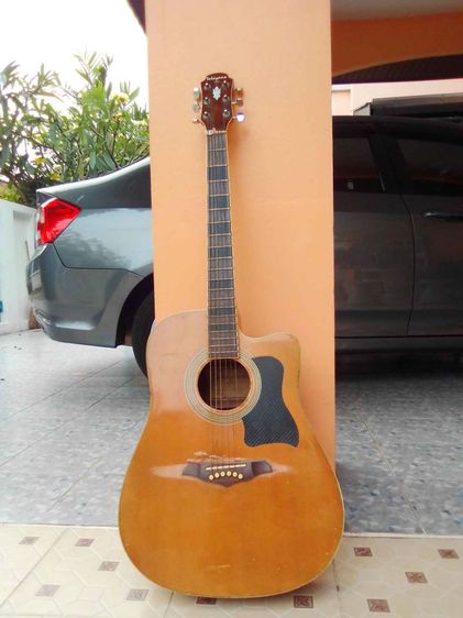 Takayama guitar 41นิ้ว Made in Japan กีตาร์โปร่งไซค์จัมโบ้ 41 นิ้ว เสียงดี เหมาะเล่นฟิงเกอร์สไตล์ โฟลก์ เฟรชต่ำ คอตรง น่าสะสม รูปที่ 3