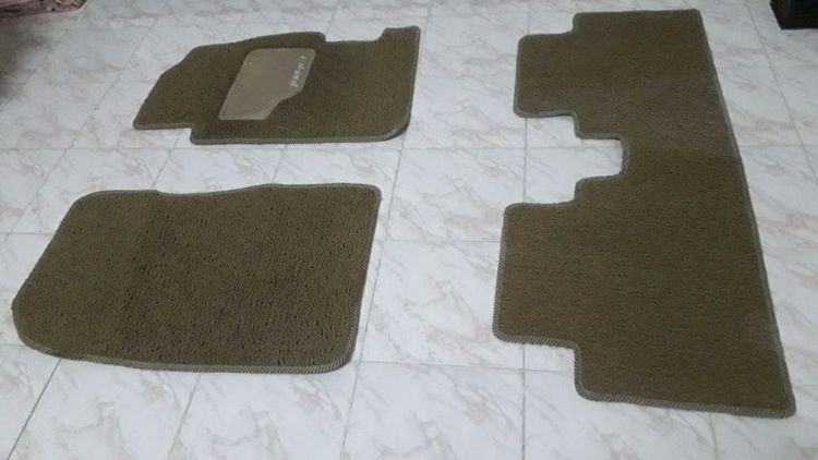 พรมปูพื้นรถเก๋งใยไวนิลสีครีมทั้งชุด(3ชิ้น)FOR HONDA รูปที่ 3
