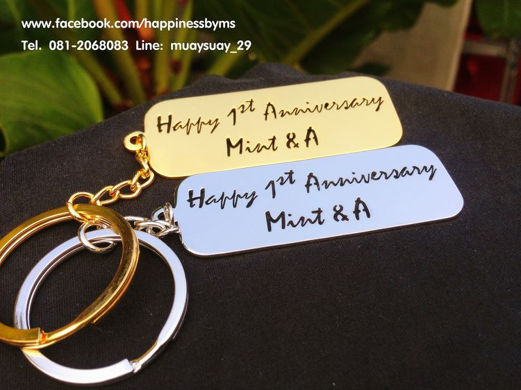 รับผลิต พวงกุญแจสลักชื่อ พวงกุญแจตัวอักษร พวงกุญแจชื่อ keyring namekeyring keychain ไอเดียของขวัญวันเกิด ของขวัญวาเลนไทน์ ของขวัญให้แฟน gift รูปที่ 3