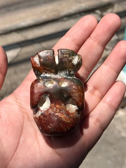 ลิงหยก เนื้อ 3 สี สีเขียว แดงเข้ม เหลือง เนื้อหยกแท้ สูง 6 ซม กว้าง 3 ซม มีน้ำหนักประมาณ 10 บาท หยกสีแดงเขียวอมเหลือง แกะสลัก.ฝีมือแกะคลาสสิ รูปที่ 14