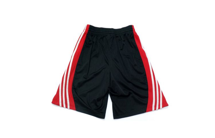 กางเกงขาสั้น Adidas  ผ้าลื่นๆ นิ่มๆ จั๊มเอว มีเชือกรูด (สีดำ-แดง) รูปที่ 8