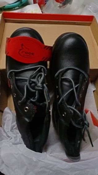 ส่งฟรี ++ รองเท้าเซฟตี้ หุ้มข้อ หัวเหล็กSafety Shoes สีดำ ไซส์39-46 รูปที่ 18