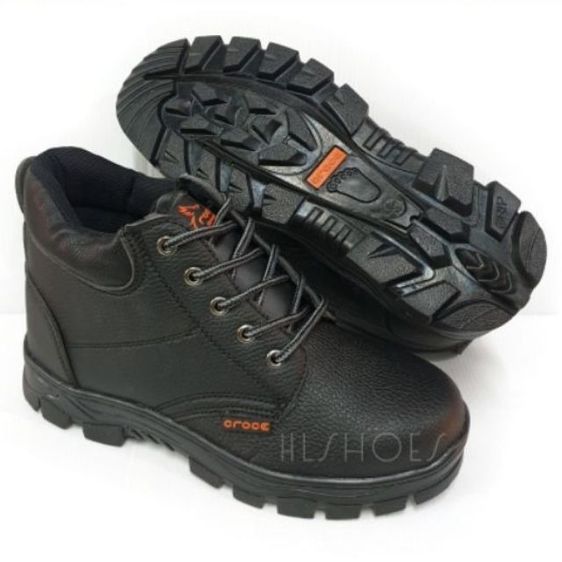 ส่งฟรี ++ รองเท้าเซฟตี้ หุ้มข้อ หัวเหล็กSafety Shoes สีดำ ไซส์39-46 รูปที่ 6