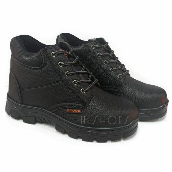 ส่งฟรี ++ รองเท้าเซฟตี้ หุ้มข้อ หัวเหล็กSafety Shoes สีดำ ไซส์39-46 รูปที่ 7