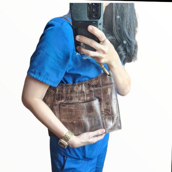 กระเป๋าสะพายหนังแท้วินเทจ แบรนด์ Capacci รูปที่ 11