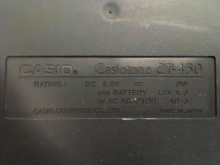 รหัสสินค้า KBX103 คีย์บอร์ด CASIO CT-450 สินค้าไม่พร้อมใช้งาน(ต้องซ่อม) รูปที่ 16