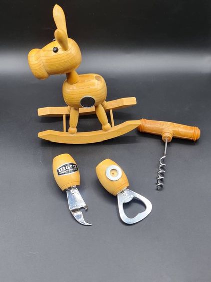 อุปกรณ์เปิดขวดงานไม้ม้าโยก scot whisky รูปที่ 3