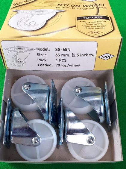 (36) ลูกล้อไนล่อนซิก 2.5 นิ้ว SKK แป้นหมุน 1 ชุด รูปที่ 4
