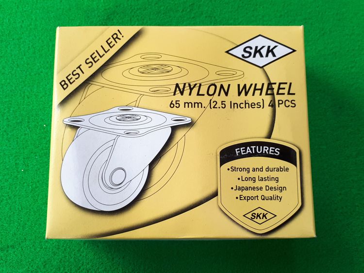 (36) ลูกล้อไนล่อนซิก 2.5 นิ้ว SKK แป้นหมุน 1 ชุด รูปที่ 3