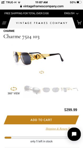 ทรงมันมากๆกับแว่นตากันแดดโบราณมาสภาพ new old stock hand made charme vintage sunglasses 7528 made in italy 1980’s  รูปที่ 4