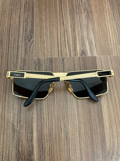 ขายแว่นตากันแดดโบราณทรงนักบินยุค90 ข้างขาเป็นลายข้าวหลามตัดมาสภาพ vintage sunglasses poker 1024 col.2 Aviator made in italy 1990’s รูปที่ 8