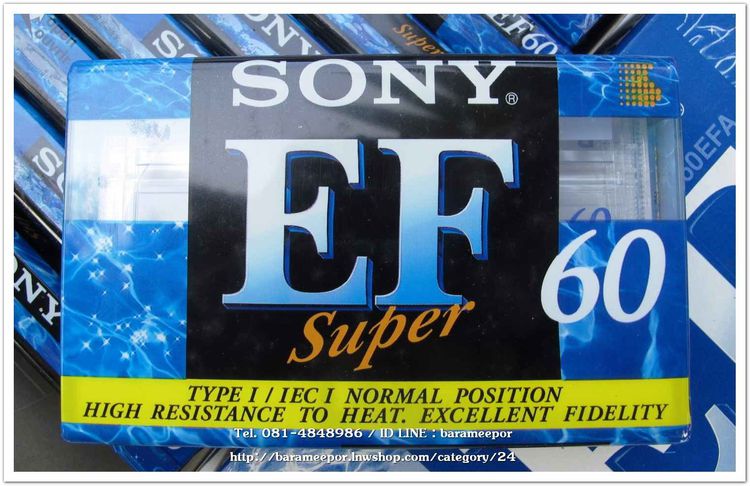 เทปคาสเซ็ทเปล่า Sony Super EF-60  รูปที่ 2