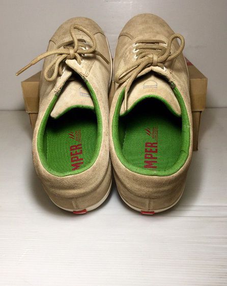 CAMPER Shoes 46EU(30.1cm) ของแท้ ใหม่มือ 1 รุ่น Pelotas Perlan, รองเท้า CAMPER ของใหม่ หนังกลับสีครีม Genuine, New and Original รูปที่ 13