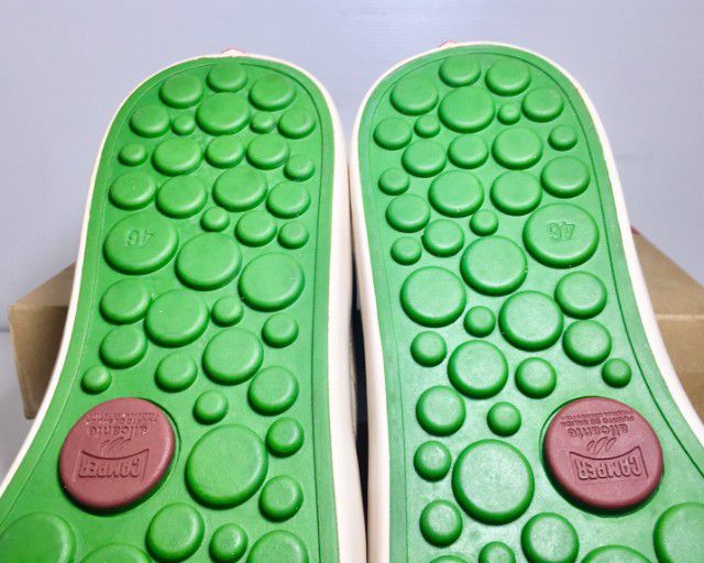 CAMPER Shoes 46EU(30.1cm) ของแท้ ใหม่มือ 1 รุ่น Pelotas Perlan, รองเท้า CAMPER ของใหม่ หนังกลับสีครีม Genuine, New and Original รูปที่ 11