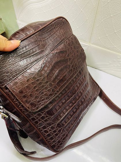 กระเป๋าหนังจรเข้ Crocodile Skin สวยใหม่ไม่ผ่านการใช้งาน คอสบอดี้สายปรับได้  รูปที่ 16
